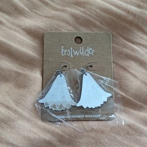 Erstwilder Lotus Mirror Drop Earrings